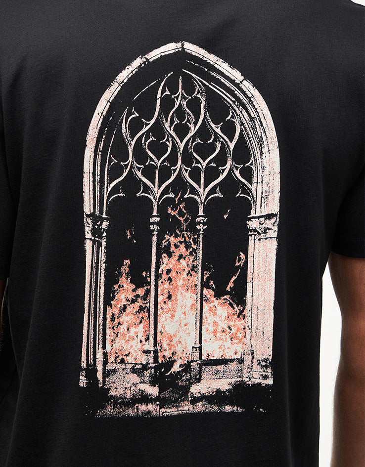 Route One Archway Organic T-Shirt - Black