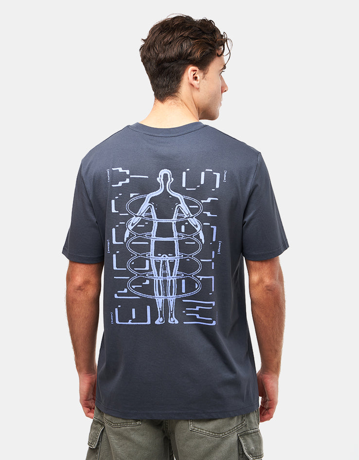 Route One Energy Systems Organic T-Shirt - India Ink Grey
