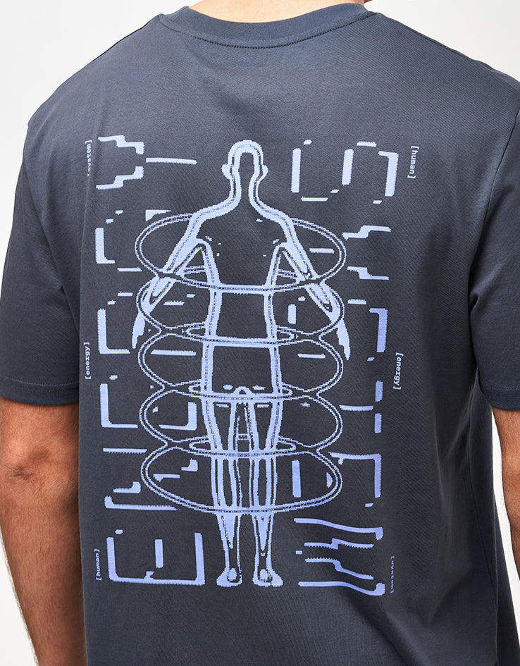 Route One Energy Systems Organic T-Shirt - India Ink Grey