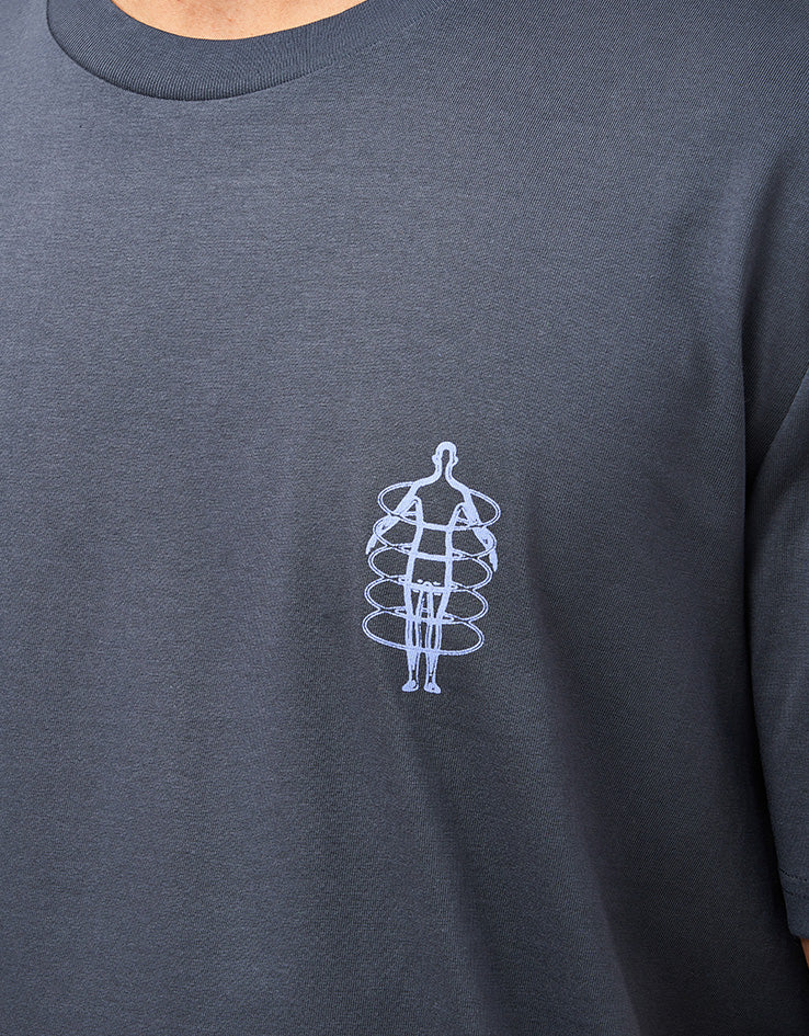 Route One Energy Systems Organic T-Shirt - India Ink Grey