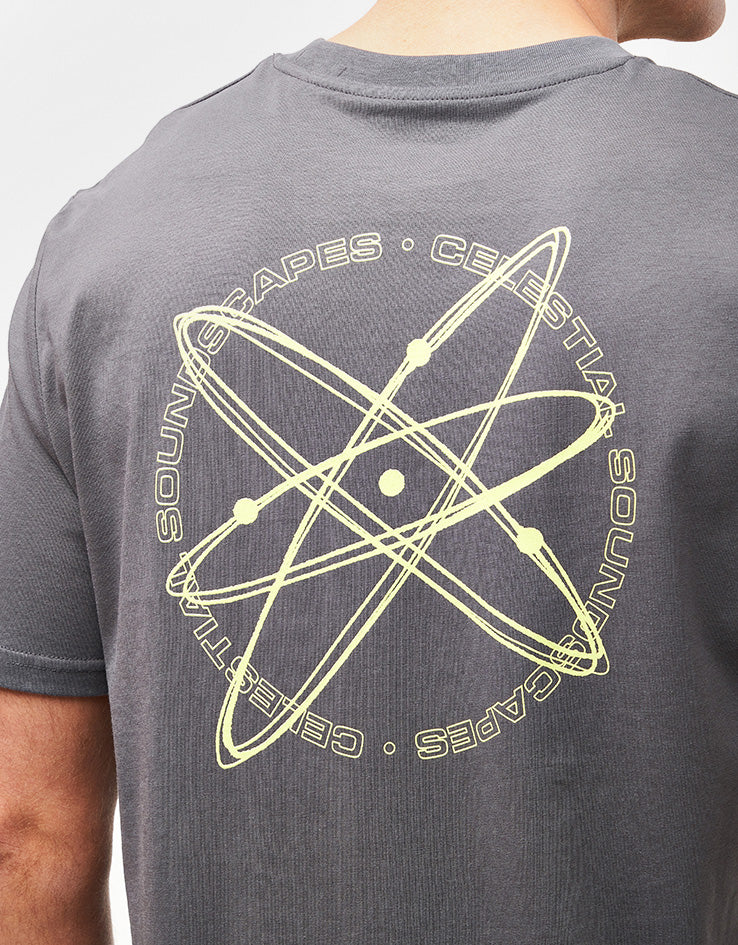 Route One Soundscapes Organic T-Shirt - Anthracite