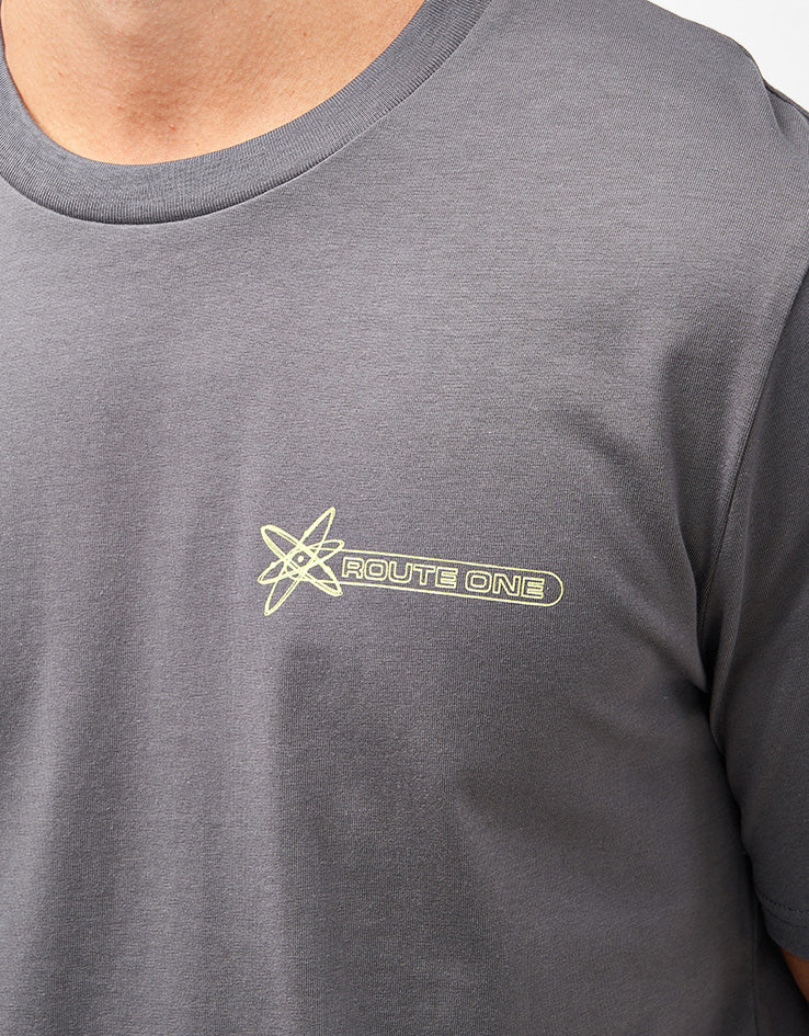 Route One Soundscapes Organic T-Shirt - Anthracite