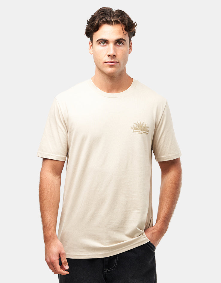 Route One Nature Sounds Organic T-Shirt - Desert Dust