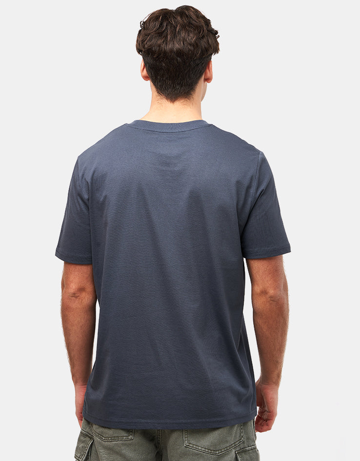 Route One Snake Organic T-Shirt - India Ink Grey