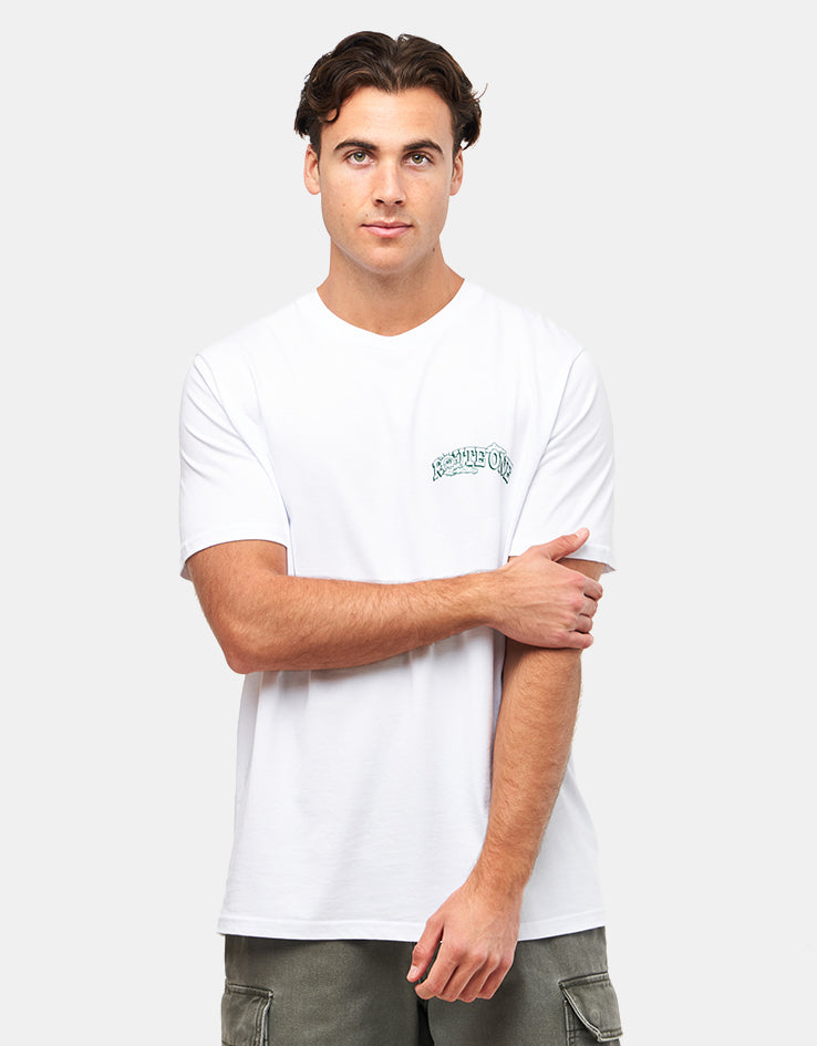 Route One Construction Organic T-Shirt - White