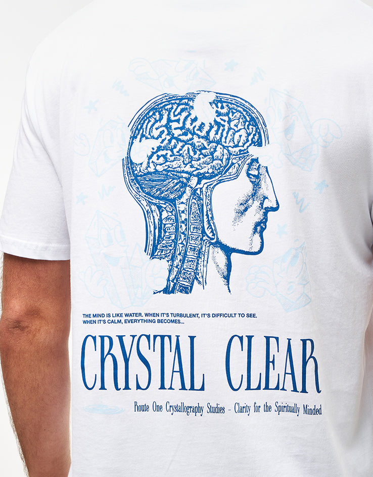 Route One Crystal Clear Organic T-Shirt - White
