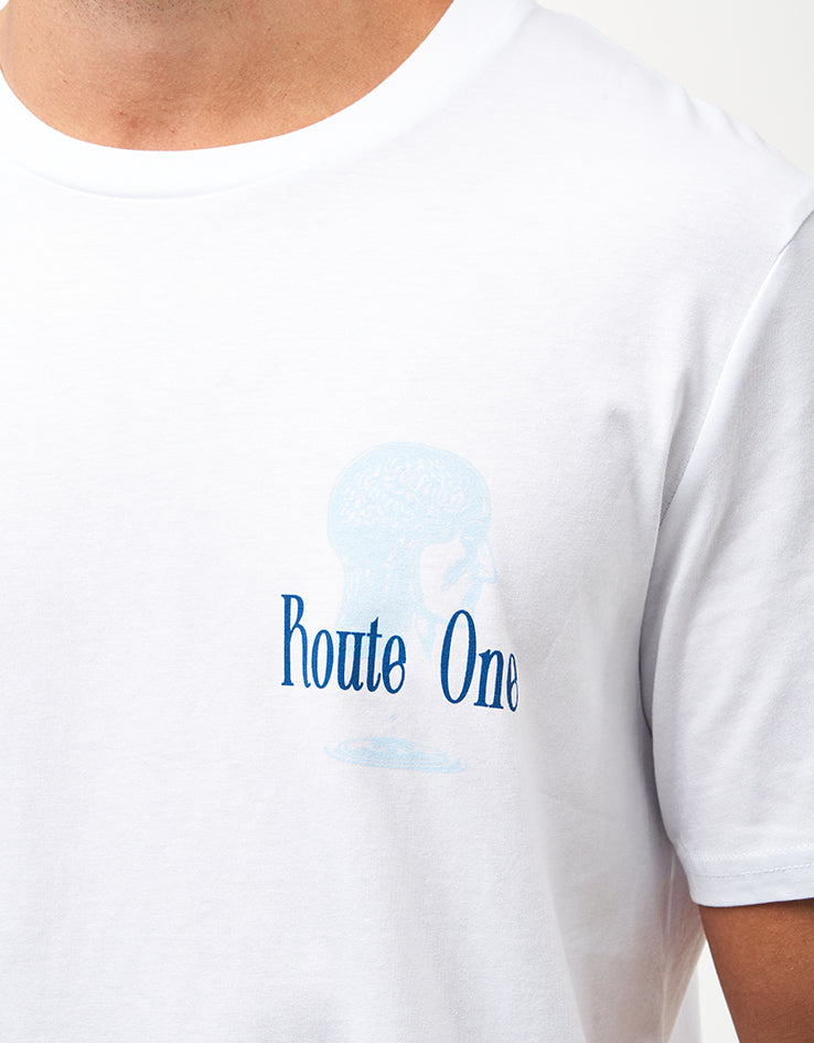 Route One Crystal Clear Organic T-Shirt - White