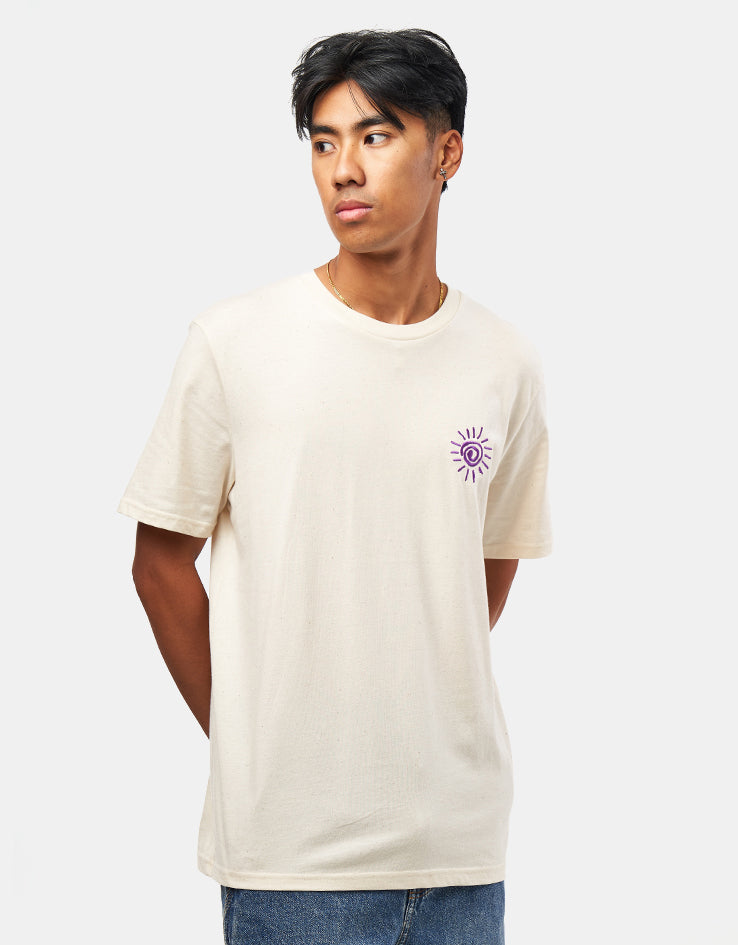 Route One Petroglyphic Organic T-Shirt - Natural Raw