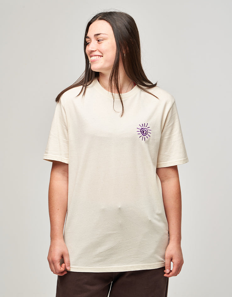 Route One Petroglyphic Organic T-Shirt - Natural Raw