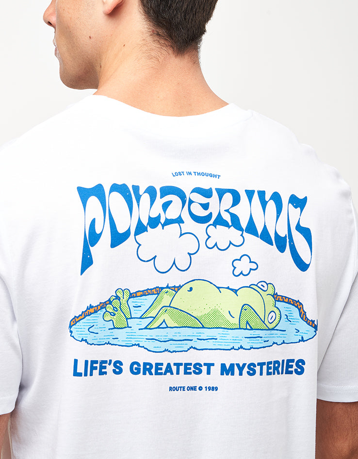 Route One Pondering Organic T-Shirt - White