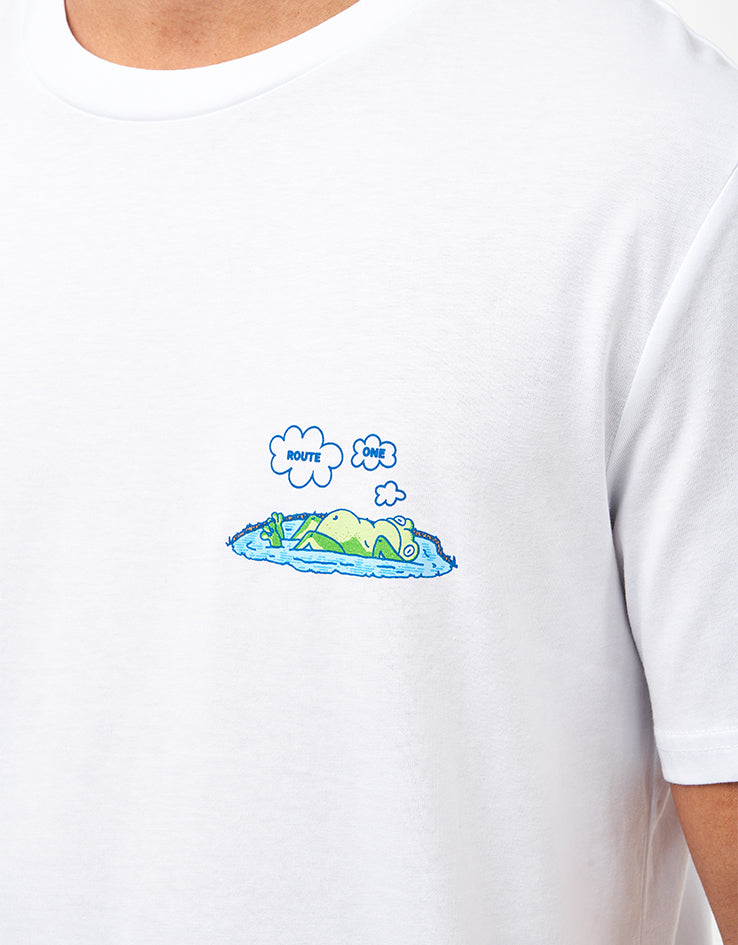 Route One Pondering Organic T-Shirt - White