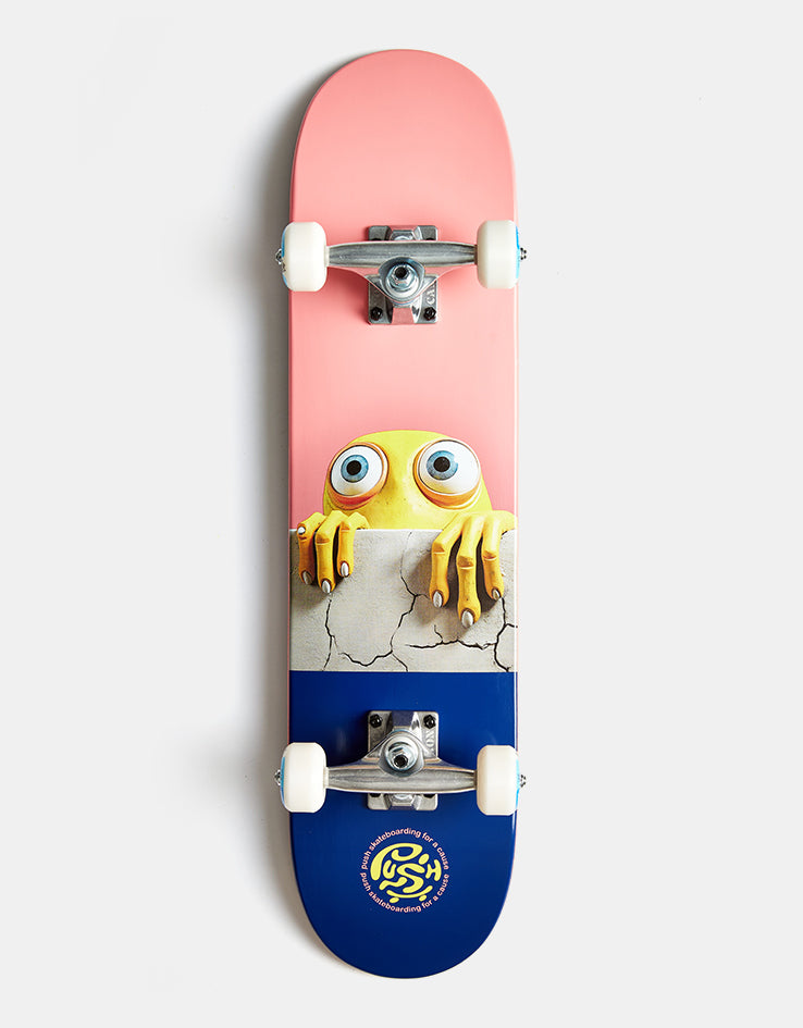 Push Peek Over 'Soft Top' Mini Complete Skateboard - 7"