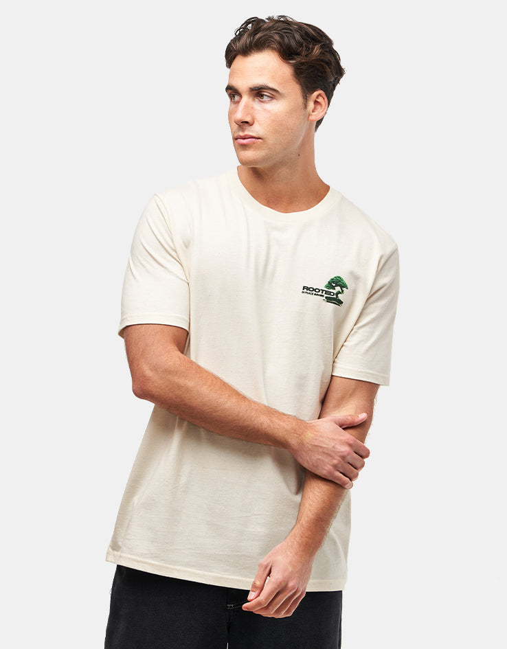 Route One Rooted Organic T-Shirt - Natural Raw