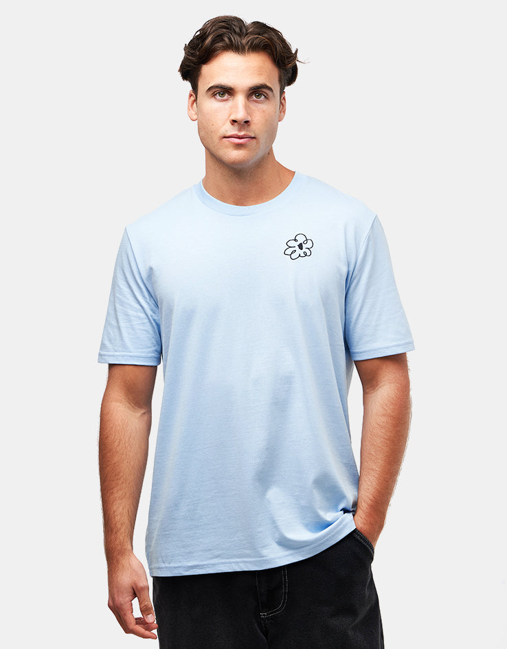 Route One Buzzin Organic T-Shirt - Blue Soul