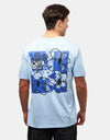 Route One Buzzin Organic T-Shirt - Blue Soul