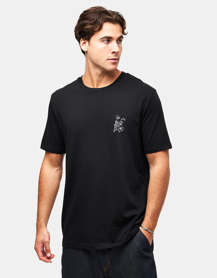 Route One Shinjuku Nights Organic T-Shirt - Black