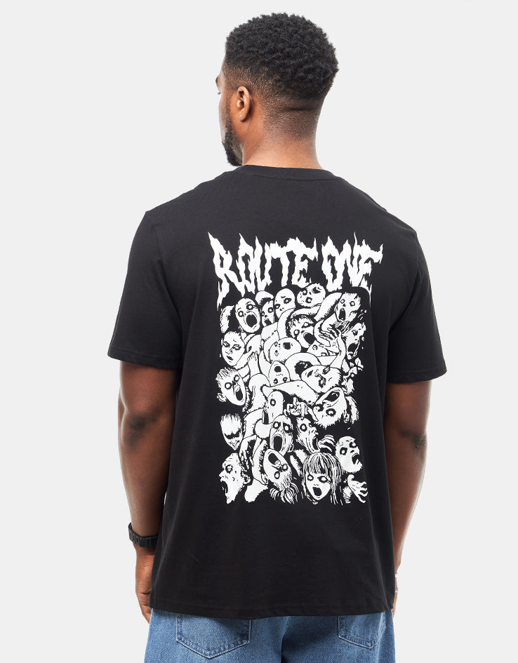 Route One Jigoku Organic T-Shirt - Black