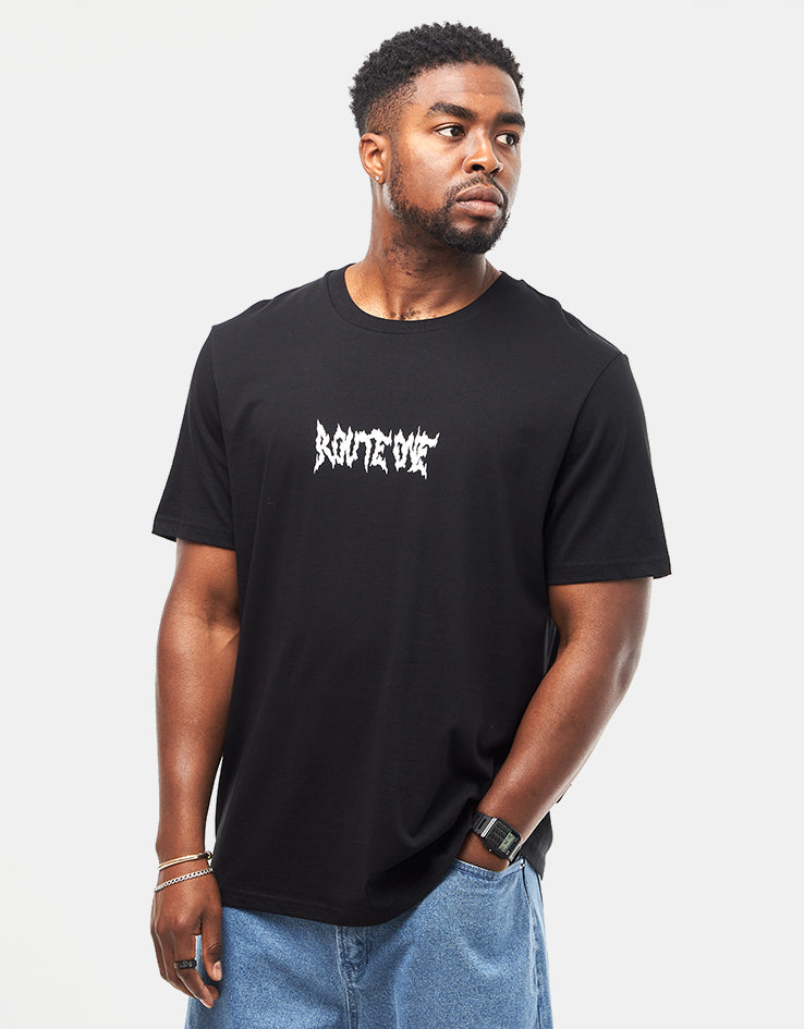 Route One Jigoku Organic T-Shirt - Black