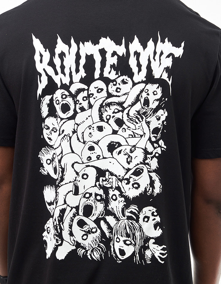 Route One Jigoku Organic T-Shirt - Black