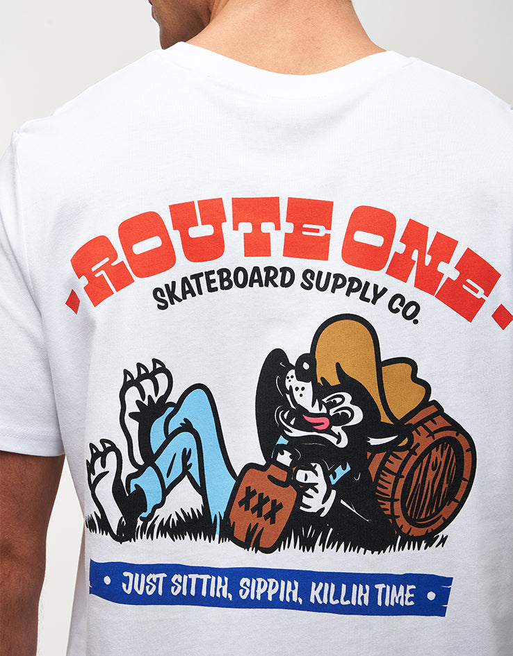 Route One Just Sittn' Organic T-Shirt - White