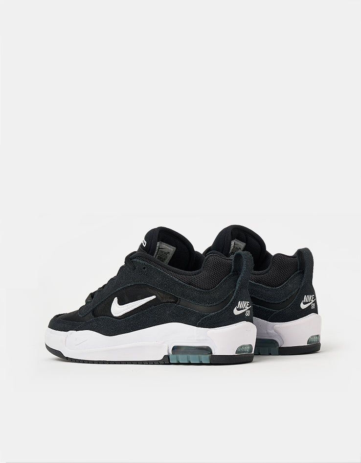 Nike SB Air Max Ishod Skate Shoes - Black/White-Black-Black