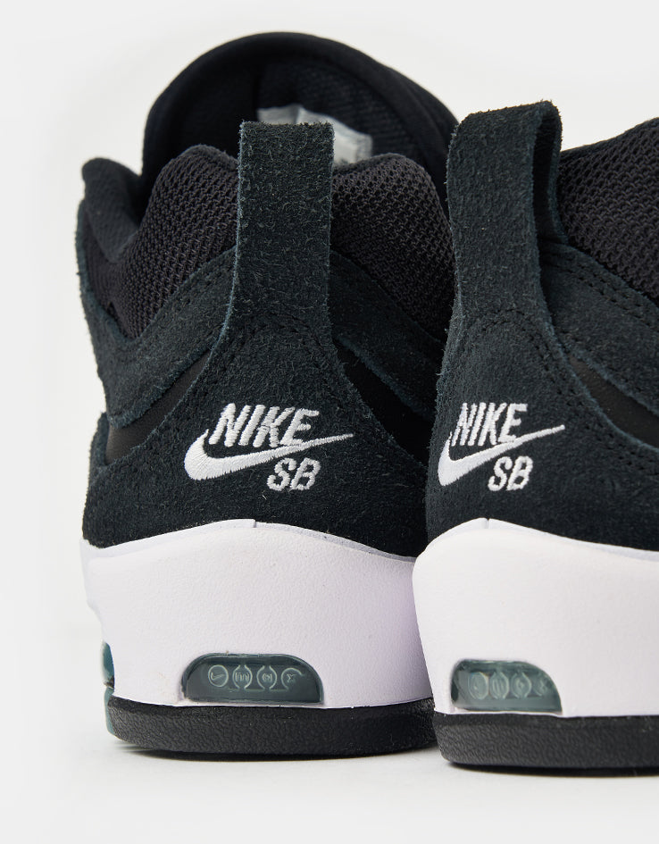 Nike SB Air Max Ishod Skate Shoes - Black/White-Black-Black