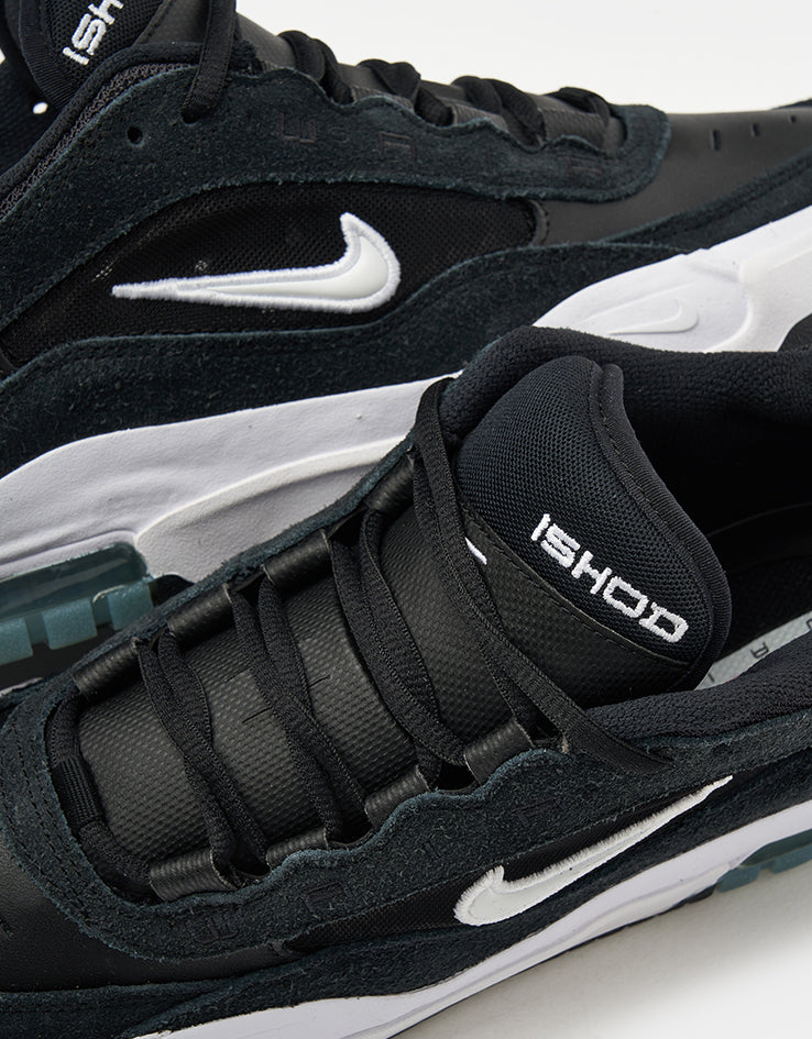 Nike SB Air Max Ishod Skate Shoes - Black/White-Black-Black