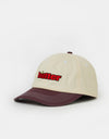 Butter Goods Ace 6 Panel Cap - Natural/Wine