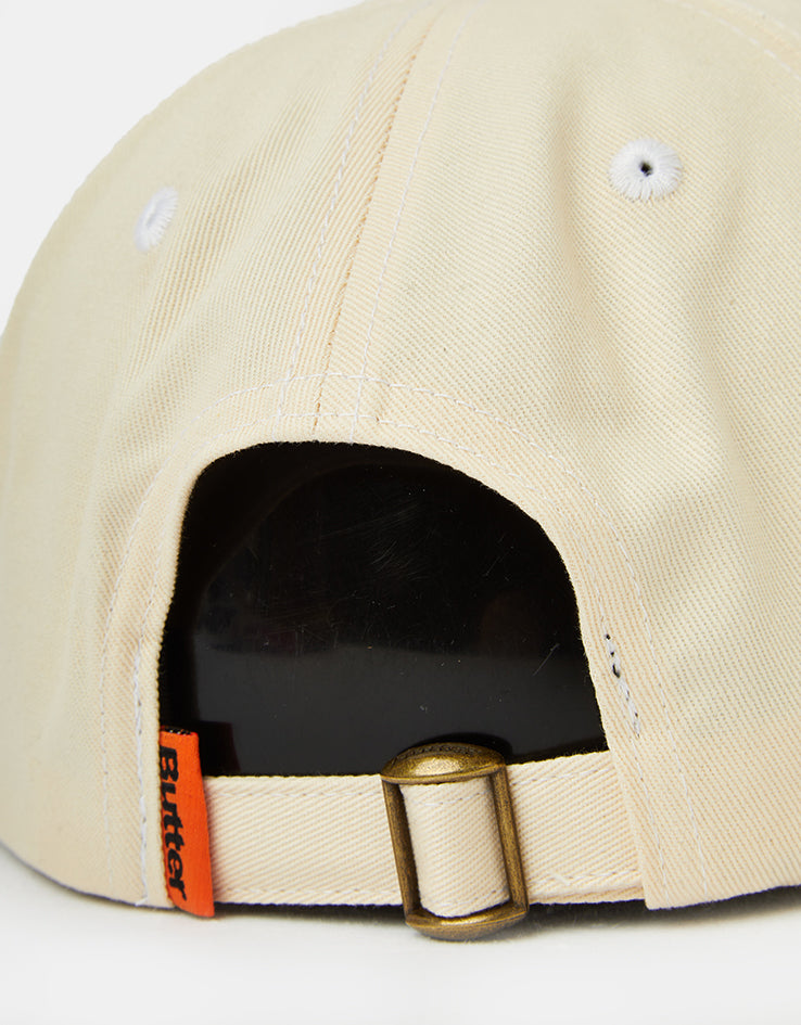 Butter Goods Ace 6 Panel Cap - Natural/Wine