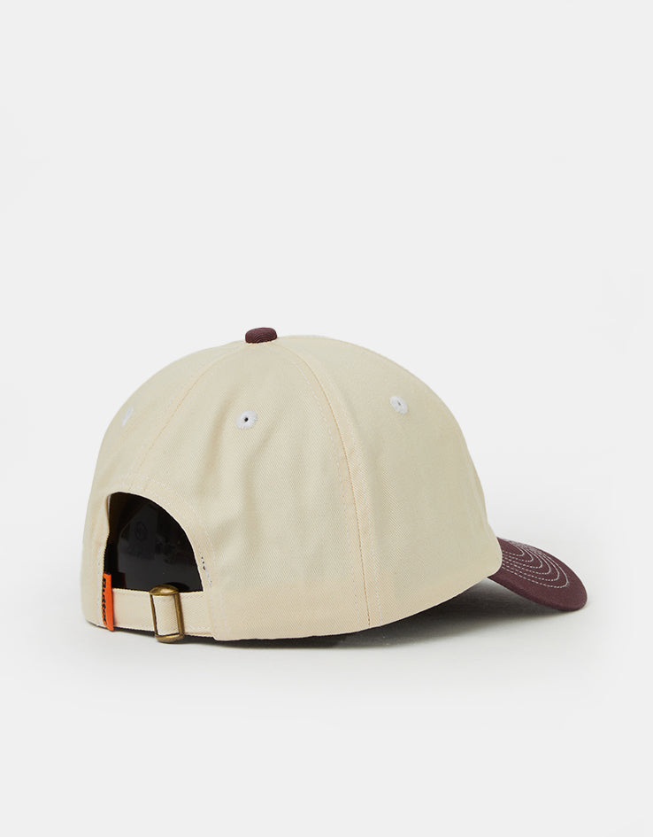 Butter Goods Ace 6 Panel Cap - Natural/Wine