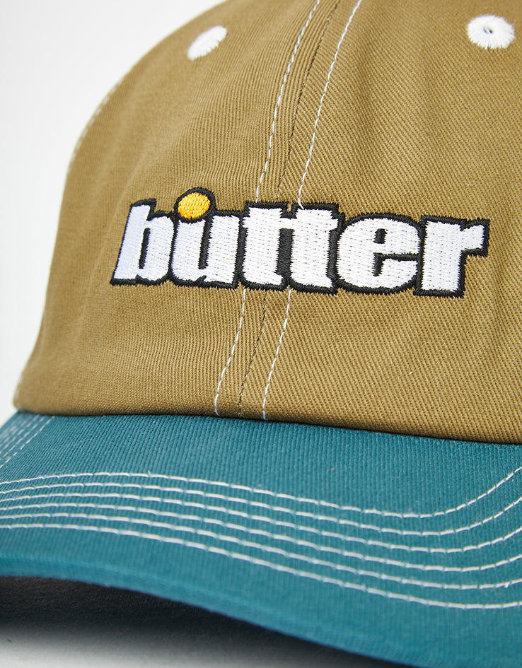 Butter Goods Ace 6 Panel Cap - Canteen/Teal