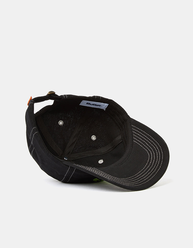 Butter Goods Abseil 6 Panel Cap - Black