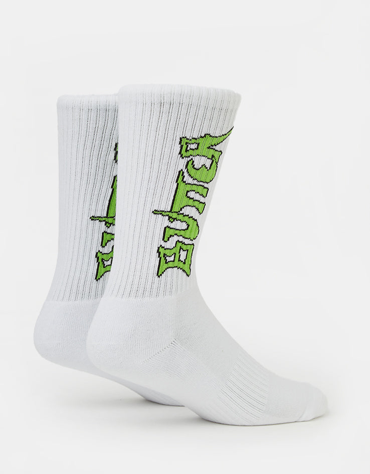 Butter Goods Encounter Crew Socks - White
