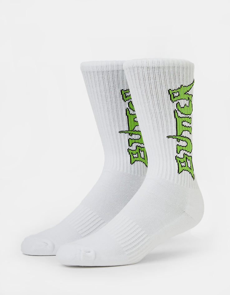 Butter Goods Encounter Crew Socks - White