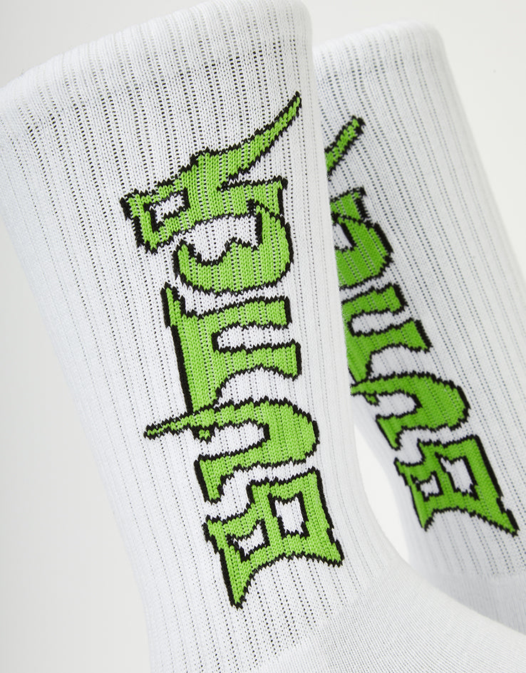 Butter Goods Encounter Crew Socks - White