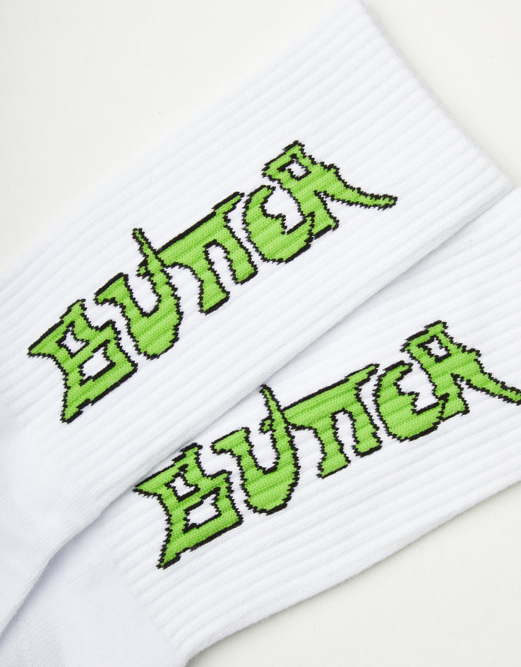 Butter Goods Encounter Crew Socks - White