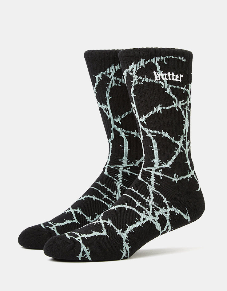 Butter Goods Wired Crew Socks - Charcoal