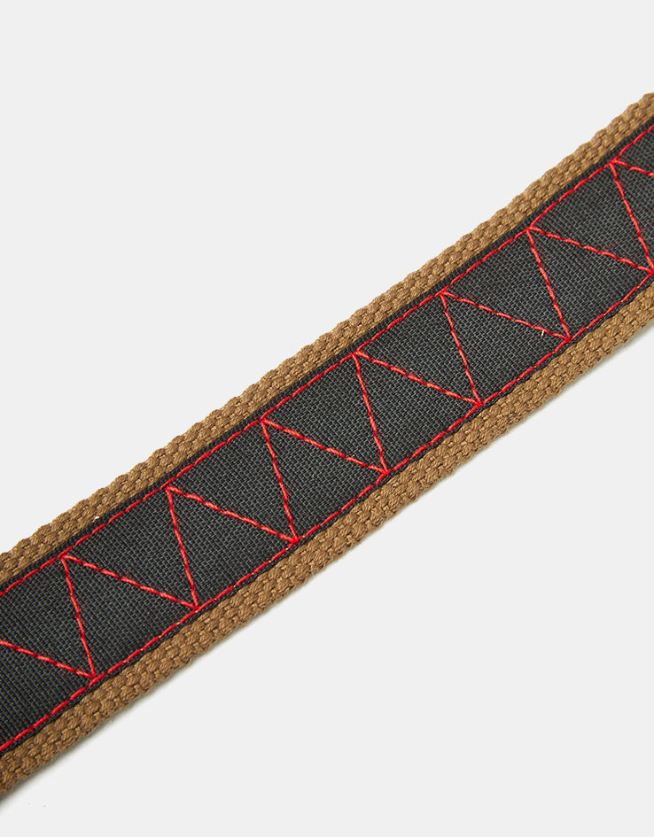 Butter Goods Equipment Woven Web Belt - Coffee