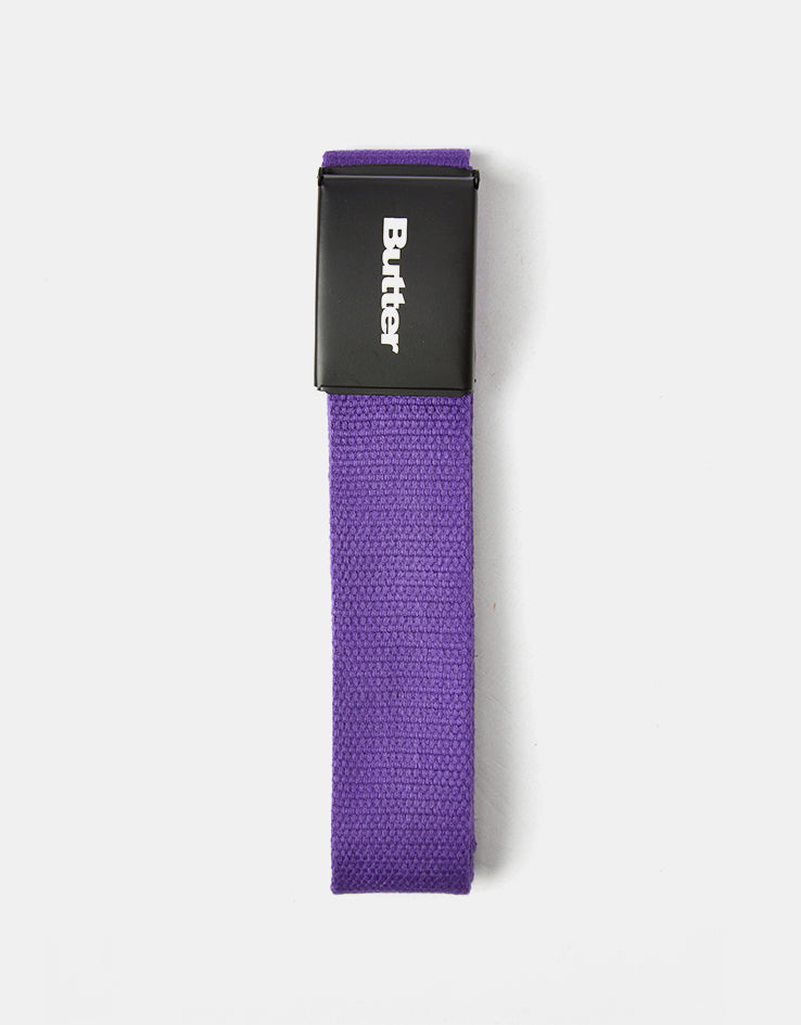 Butter Goods Logo Woven Web Belt - Purple