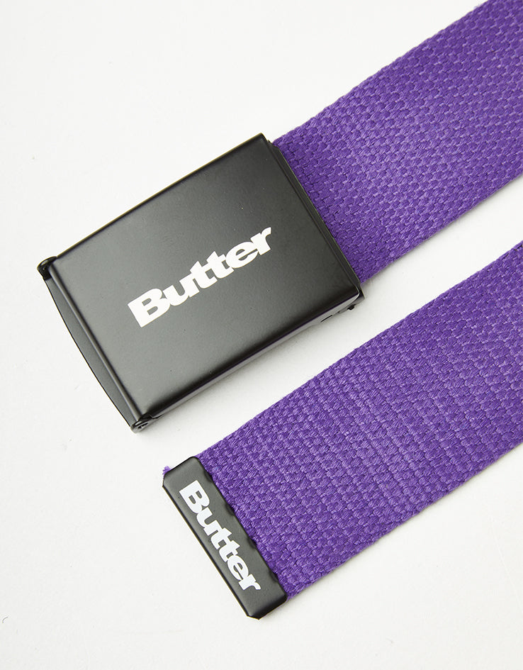 Butter Goods Logo Woven Web Belt - Purple