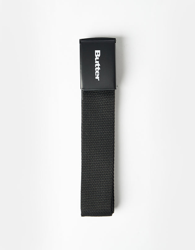 Butter Goods Logo Woven Web Belt - Black