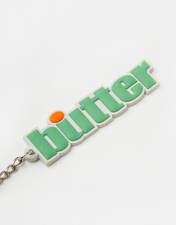 Butter Goods Ace Rubber Keychain - Green