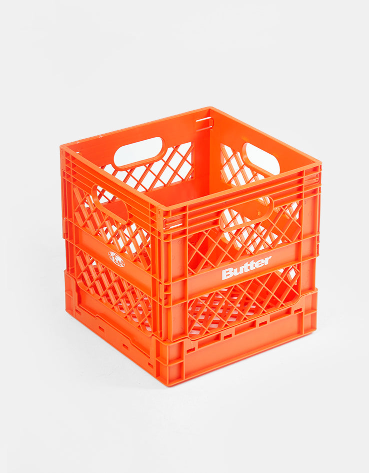 Butter Goods Collapsable Record Crate - Orange