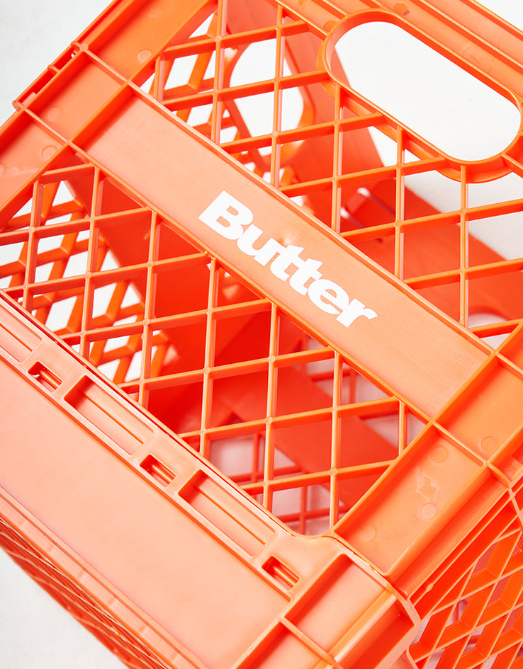Butter Goods Collapsable Record Crate - Orange