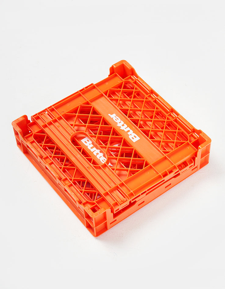 Butter Goods Collapsable Record Crate - Orange