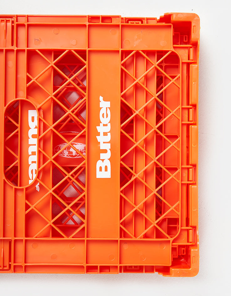 Butter Goods Collapsable Record Crate - Orange