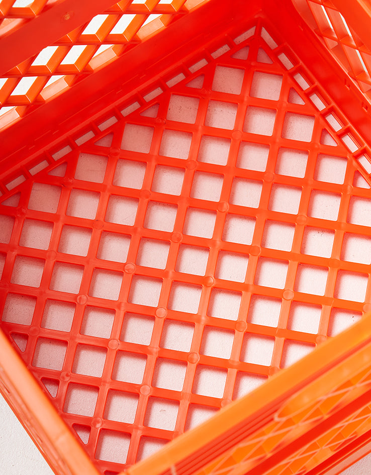 Butter Goods Collapsable Record Crate - Orange