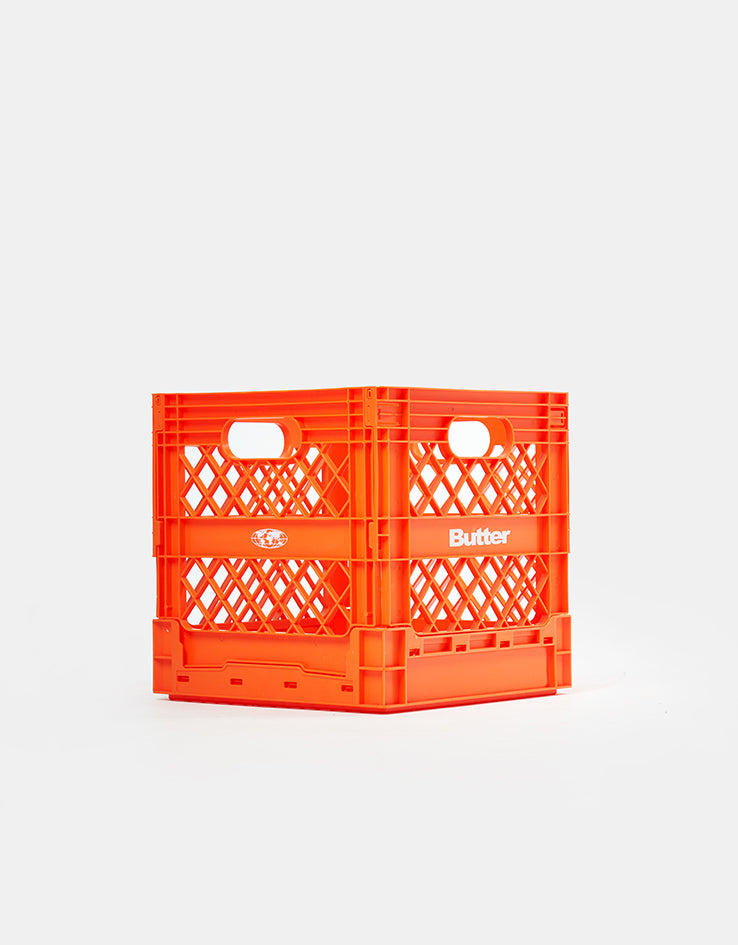 Butter Goods Collapsable Record Crate - Orange
