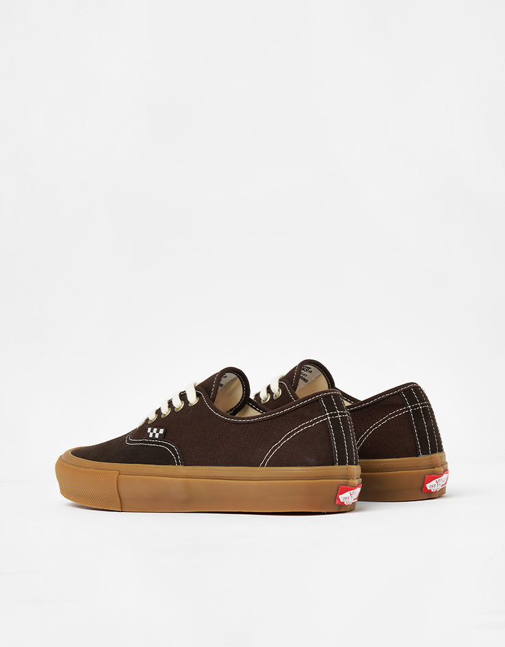 Vans Skate Authentic Shoes - Brown/Gum