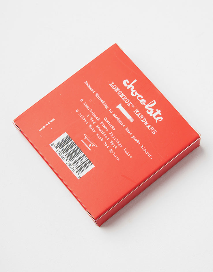 Chocolate 1" Longneck Phllips Bolts